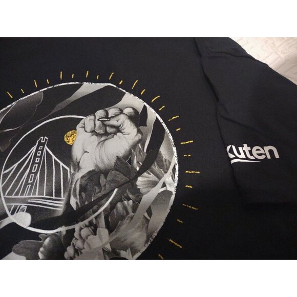 Golden State Warriors Empower Women XL T Shirts ~ Bundle of 2 Black, Rakuten NEW - Picture 2 of 4